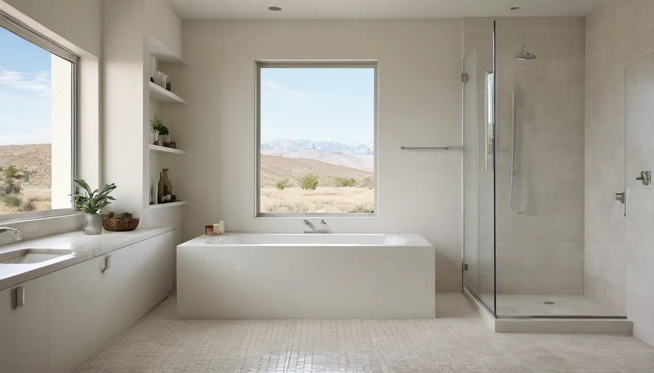 A smiling older homeowner sitting comfortably in a walk-in tub with the door closed in a bright Concord bathroom